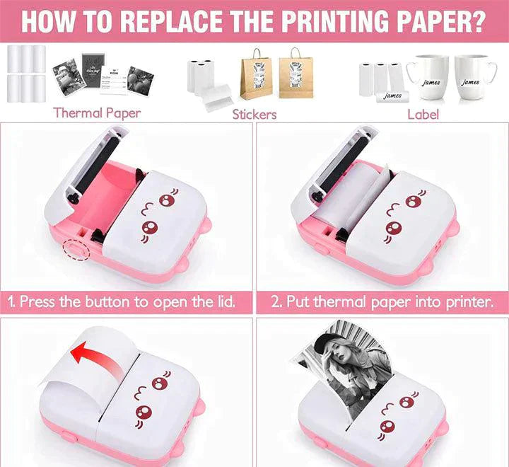 Portable Mini Pocket Printer