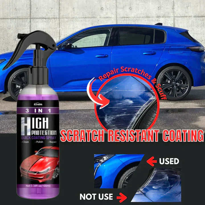 3 in 1 Car Shine/Scratch Spray